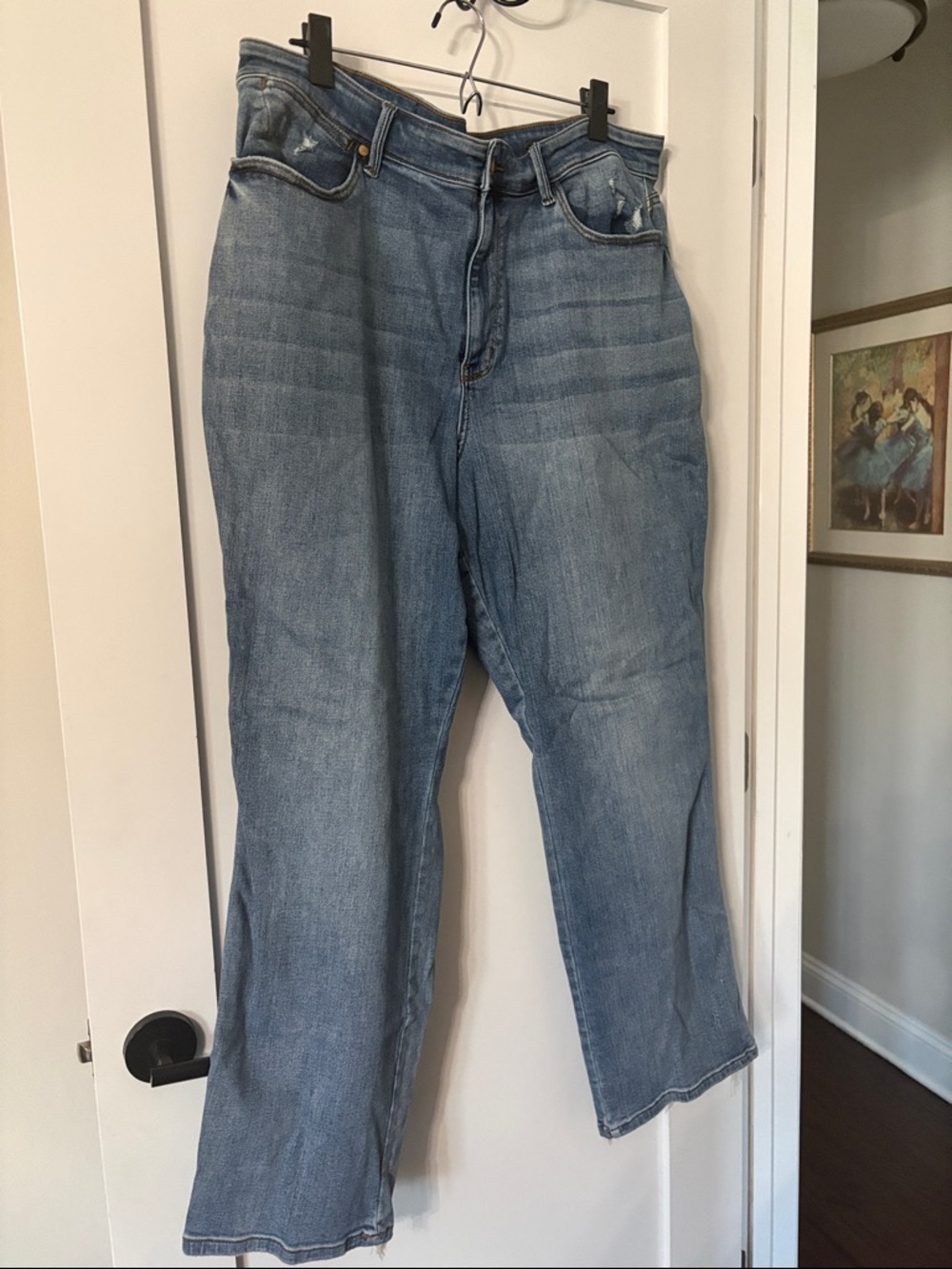 Judy Blue Light Blue Flare Jeans. 22W plus. Runs loose.